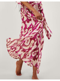 Kaftan maxi cu imprimeu Ikat