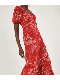 Rochie Arielle din viscoza sustenabila-Monsoon-Rosu-40