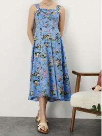 Rochie Pushka cu curea din popelin din bumbac