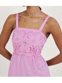 Rochie Cirilla cu detalii tăiate, roz. 