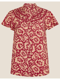 Bluză cu imprimeu floral Ikat