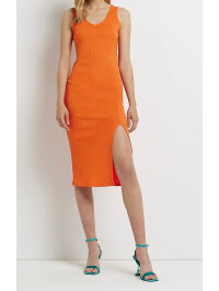 ROCHIE MIDI CU CRĂPĂTURĂ