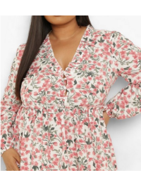 ROCHIE BLUZĂ CU FLORI