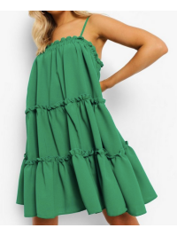 ROCHIE CU BRETELE CU VOLANE