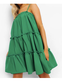 ROCHIE CU BRETELE CU VOLANE