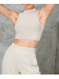 CROP TOP RACER CU GÂT ÎNALT 