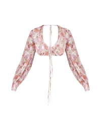 TOP CU MOTIVE FLORALE