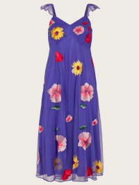 ROCHIE MIDI CU MOTIVE FLORALE