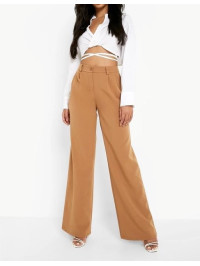 PANTALONI LARGI CREM