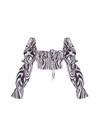 TOP CU IMPRIMEU ZEBRĂ