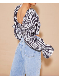 TOP CU IMPRIMEU ZEBRĂ