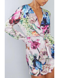 ROCHIE CU MATERIAL FLORAL