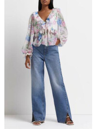 BLUZĂ CU IMPRIMEU FLORI