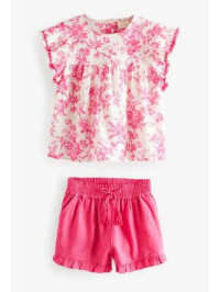 SET BLUZA SI PANTALONI SCURTI-8 ani 