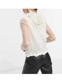 BLUZA MANECI TRANSPARENTE