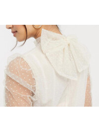 BLUZA MANECI TRANSPARENTE