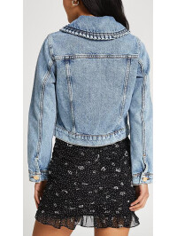 JACHETĂ DIN DENIM CU GULER
