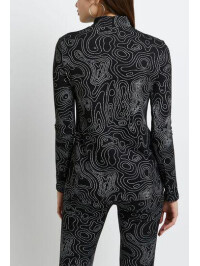 BLUZA CU IMPRIMEU ALB