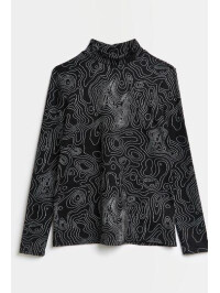 BLUZA CU IMPRIMEU ALB