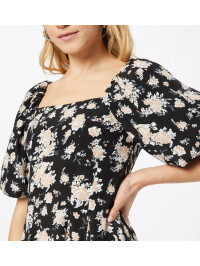 ROCHIE CU IMPRIMEU FLORAL SI DECOLTEU