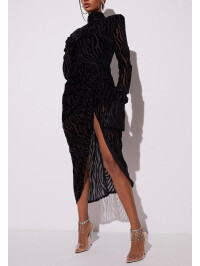 ROCHIE MIDI DRAPATA NEGRU