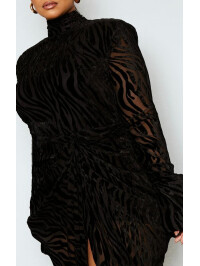 ROCHIE MIDI DRAPATA NEGRU