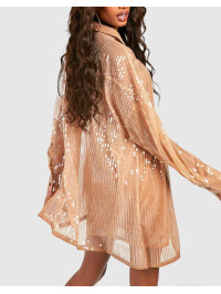 CAMASA CU PAIETE TRANSPARENTA