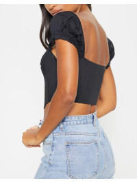 TOP NEGRU CU FERMOAR