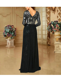 ROCHIE LUNGA CU PAIETE SI PLASA