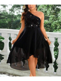 ROCHIE ASIMETRICA CU PAIETE