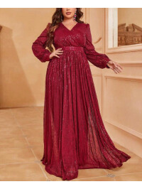 ROCHIE LUNGA CU MANECA LUNGA SI DECOLTEU