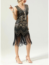 ROCHIE CU PAIETE SI STRASURI AURII