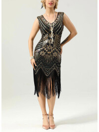 ROCHIE CU PAIETE SI STRASURI AURII