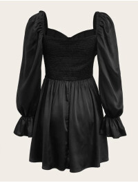 ROCHIE NEAGRA CU MANECI SHEIN
