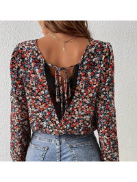 BLUZA CU DECOLTEU IN V