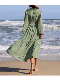 ROCHIE MAXI CU MÂNECĂ