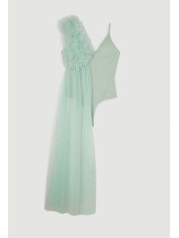 BODY DIN JERSEU DRAPAT DRAMA PONTE ȘI TULLE