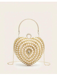 CLUTCH CU PERLE SI PIETRE