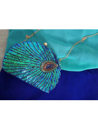 CLUTCH CU PAIETE ȘI LANȚ-UNIVERSALA