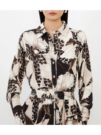 CĂMAȘĂ CU IMPRIMEU FLORAL ECRU