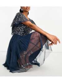 ROCHIE MINI CU PAIETE ȘI MÂNECI TIP FLUTURE-XS