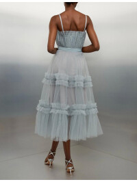 ROCHIE MIDI CU BANDĂ DIN TUL-XL