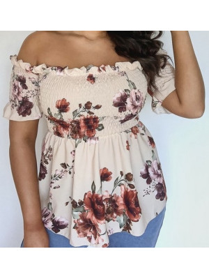 Top cu flori Boohoo